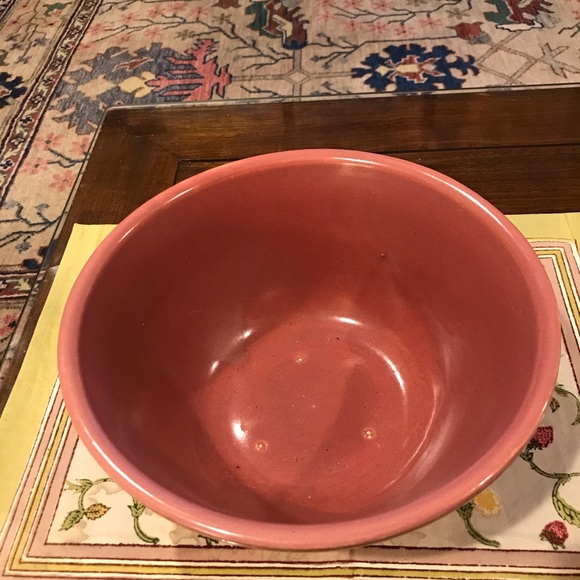 1930-40s VINTAGE ROSE COLORED BOWL - Picture 6 of 10